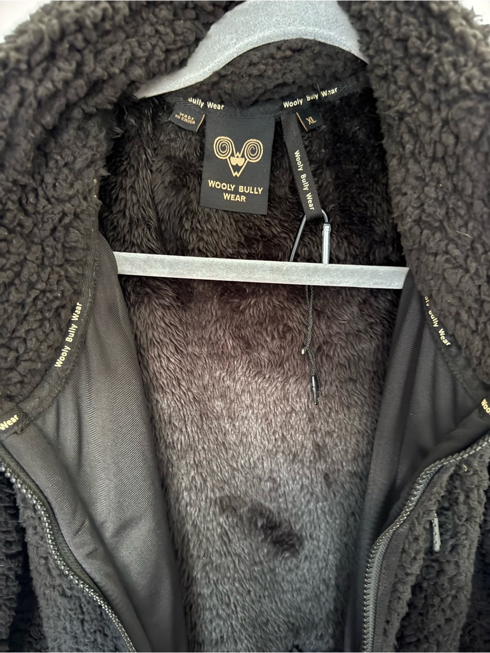 Krimson Klover XL Black Sherpa Zip-Up Coat for Women - Picture 5 of 9